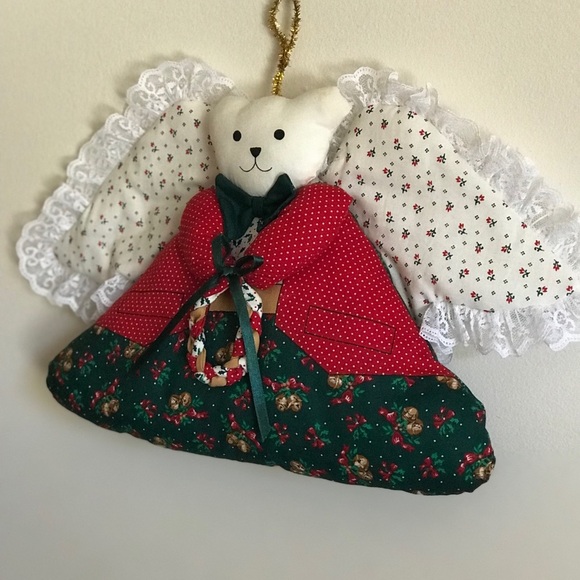 Rare Vintage Handmade Angel Bear Christmas Bundle - Picture 2 of 8